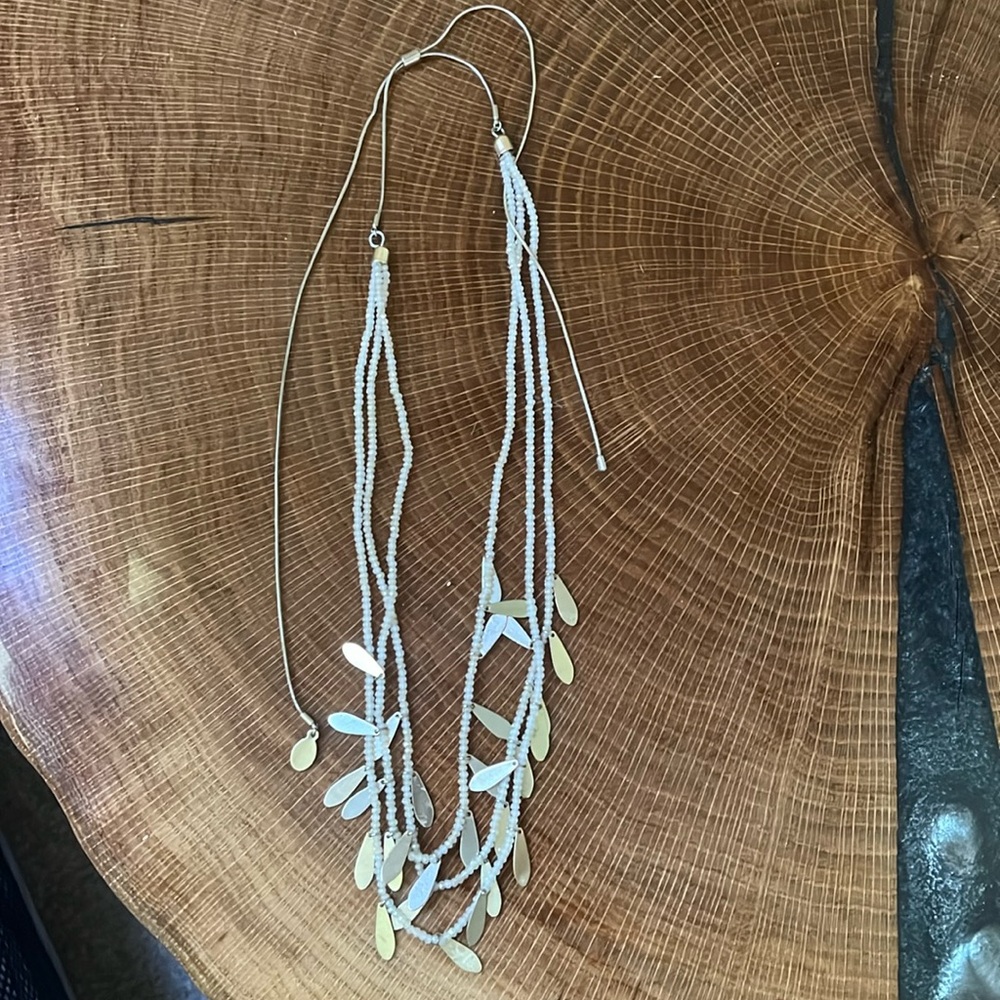Loft adjustable beaded necklace